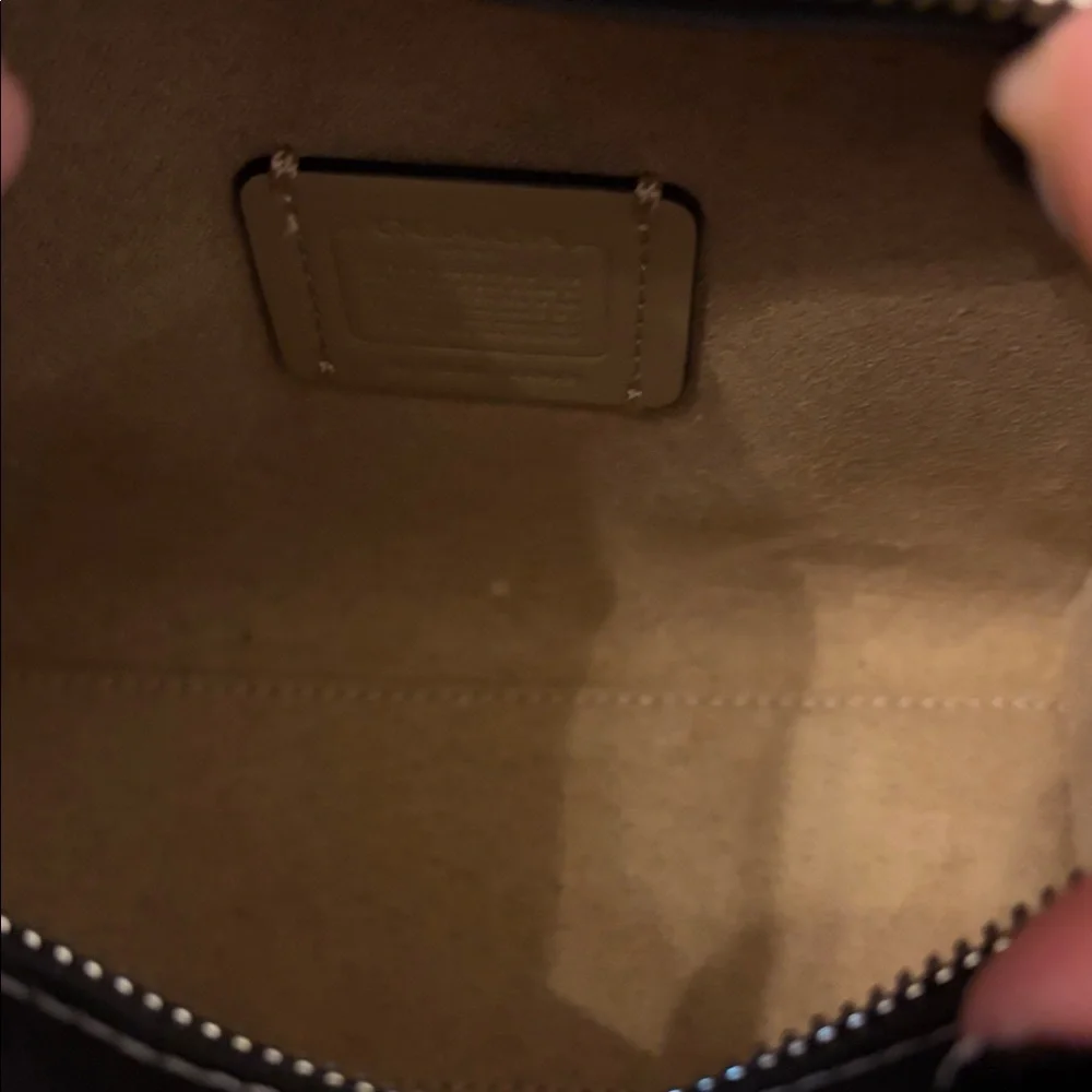 Coach 🌲 Andrea Mini Carryall in Monogram Black and Cream Leather - Picture 10 of 13